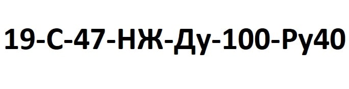 Схема обозначения и маркировка обратного клапана 19с47нж